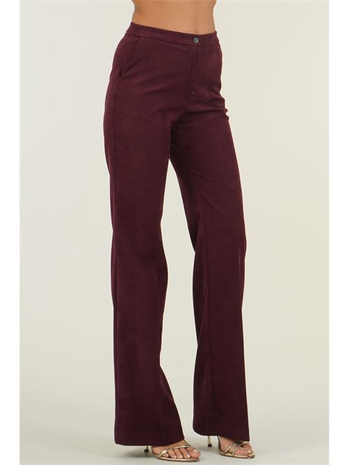 Pantalone vita alta Elmas Phil | 011276BORDO